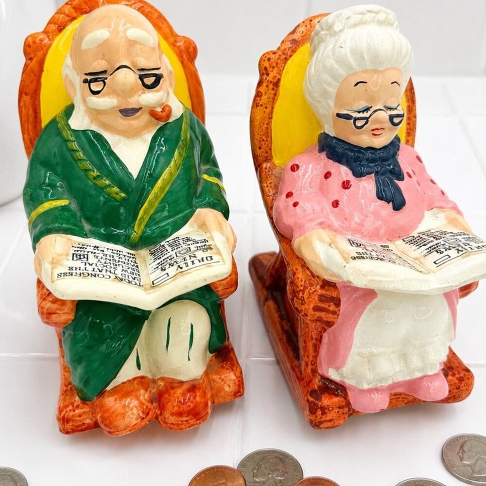1970's Lefton "Retirement Fund" Banks PAIR